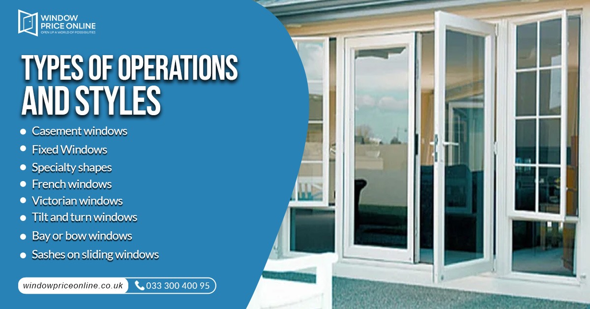 Types of uPVC Window Operations and Styles Types of uPVC Window Operations and Styles