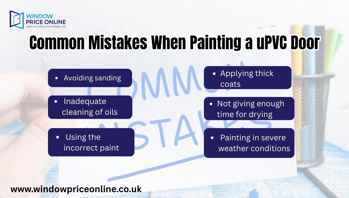 Common Mistakes When Painting a uPVC Door