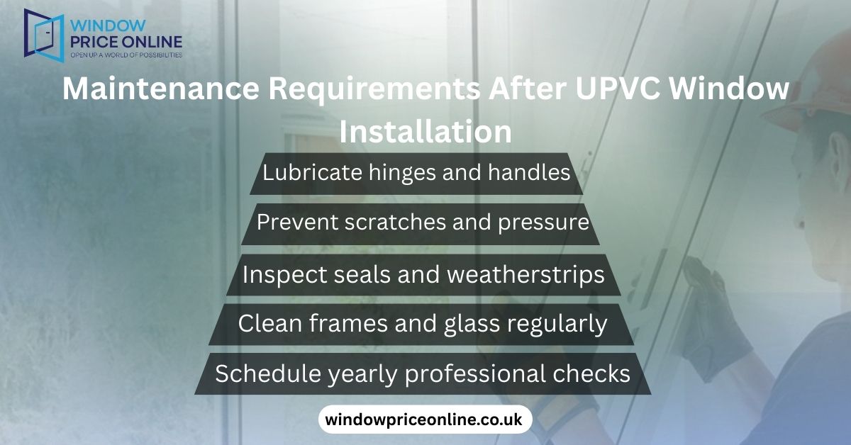Maintenance Requirements After UPVC Window Installation Maintenance Requirements After UPVC Window Installation