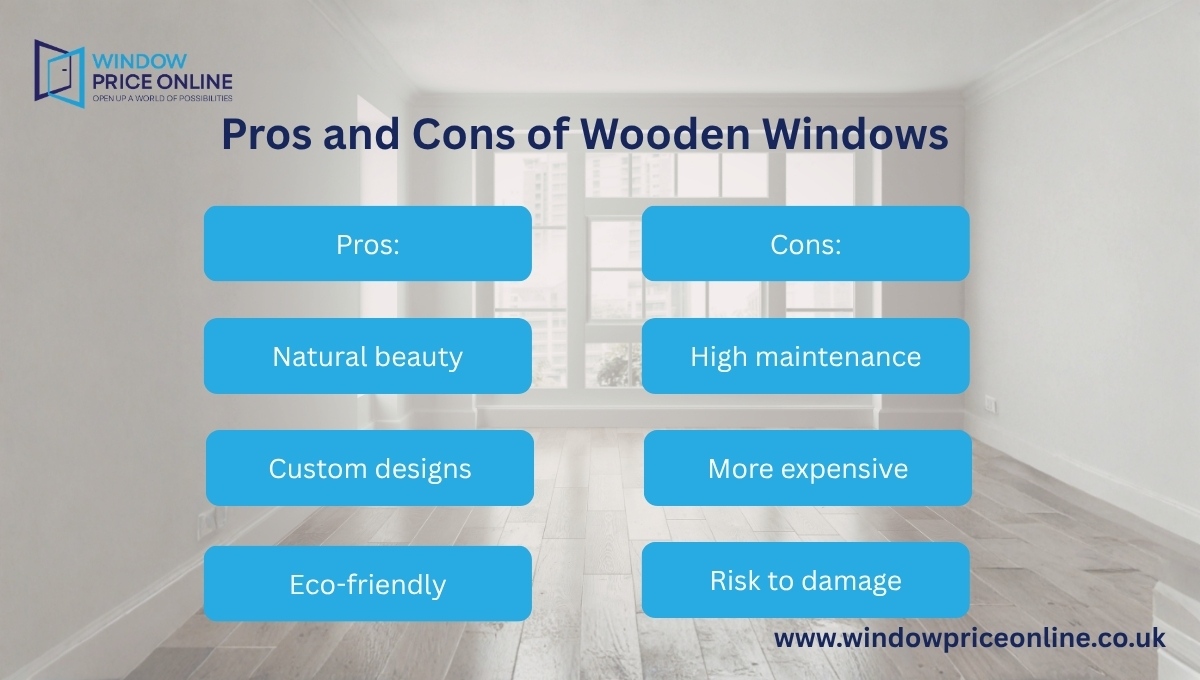 Pros and Cons of Wooden Windows Pros and Cons of Wooden Windows