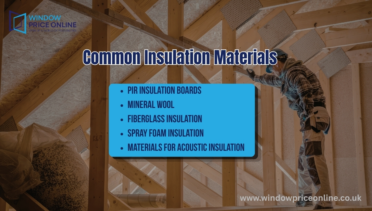 Common Insulation Materials Common Insulation Materials