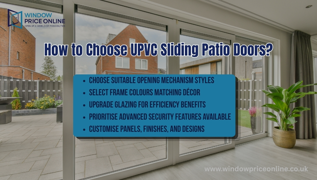 How to Choose UPVC Sliding Patio Doors?
