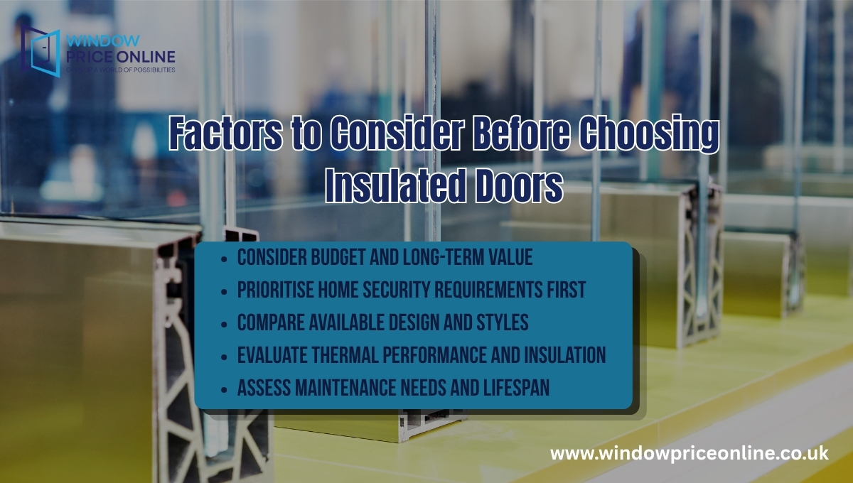 Factors to Consider Before Choosing Insulated Doors
