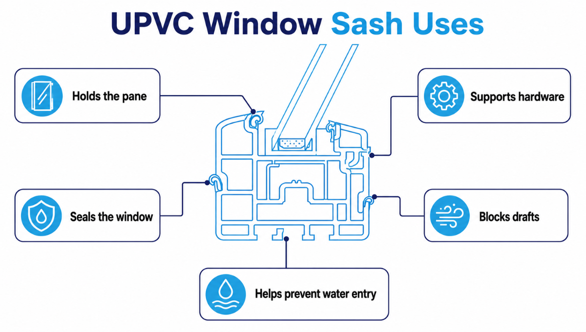 UPVC Window Sash Uses