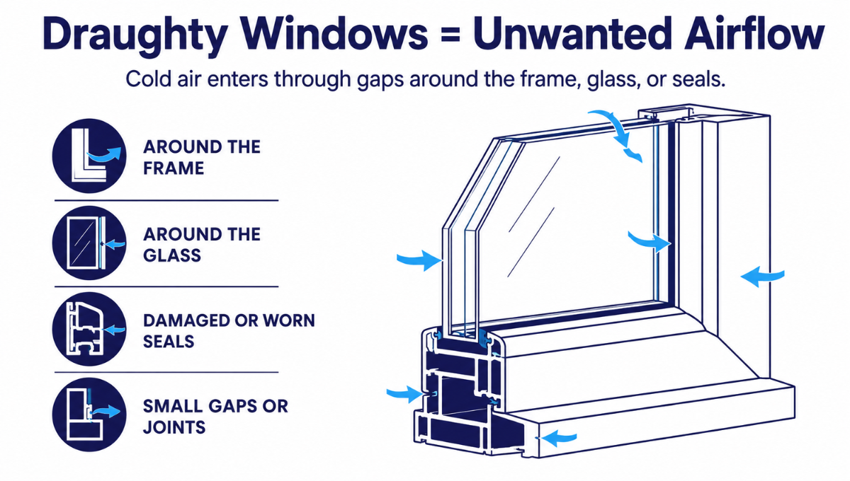Draughty Windows = Unwanted Airflow