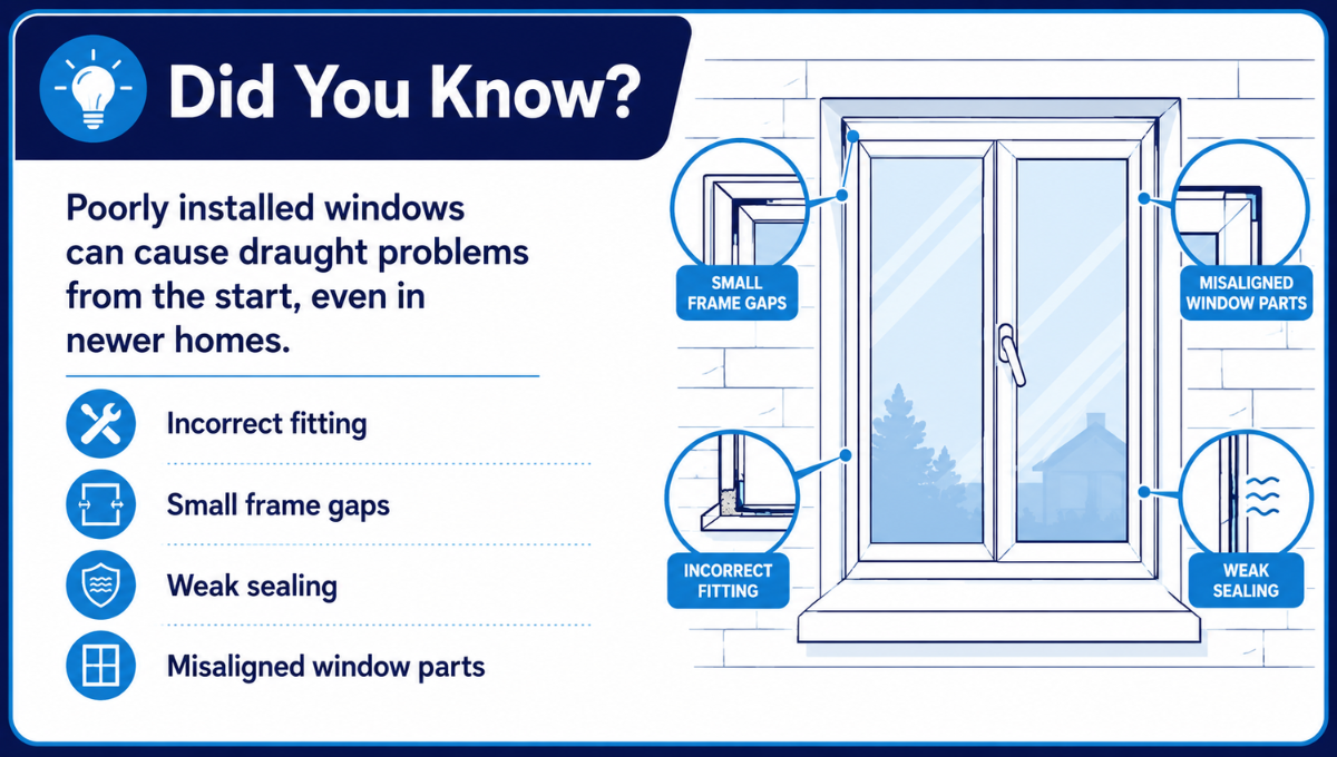 Main Causes of Draughty Windows
