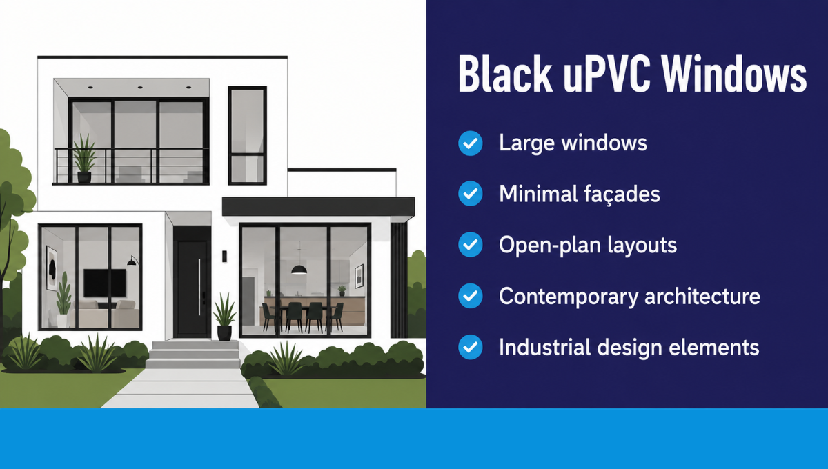 Black uPVC Windows Black uPVC Windows