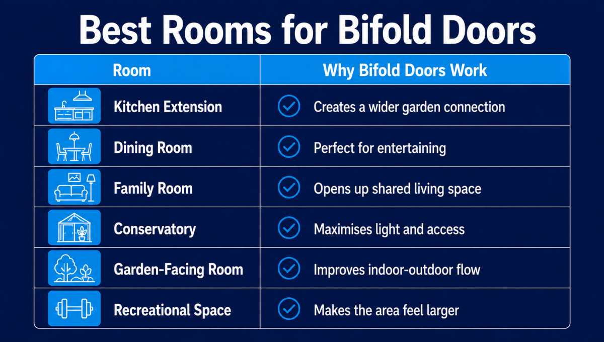 Best Rooms for Bifold Doors Best Rooms for Bifold Doors