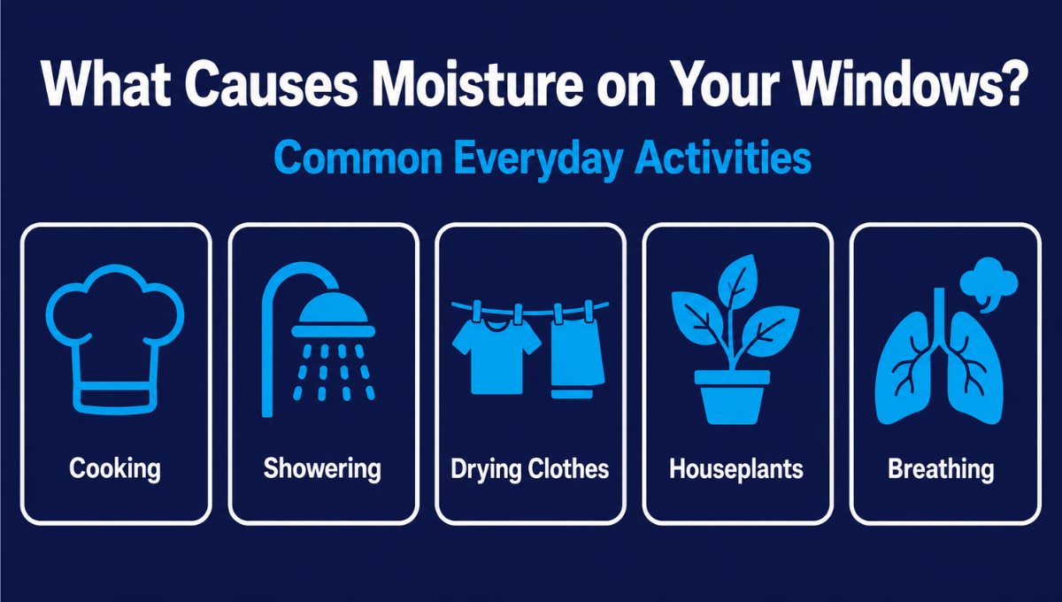 What Causes Moisture on Your Windows?
