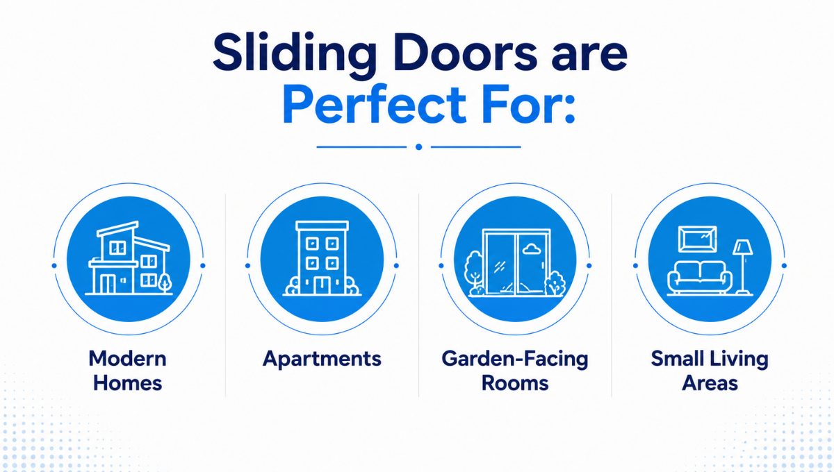 Siding Doors are Perfect For: Siding Doors are Perfect For: