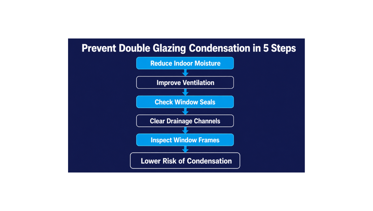 Prevent Double Glazing Condensation in 5 Steps
