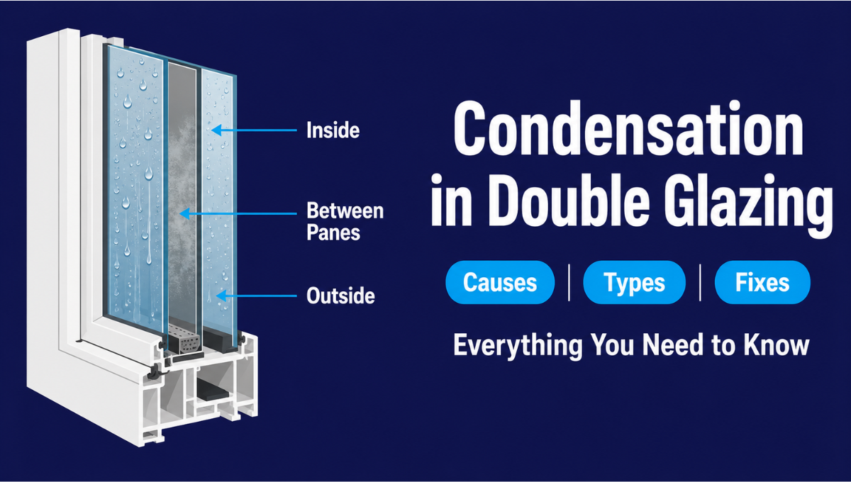Condensation in Double Glazing Causes, Types & Fixes