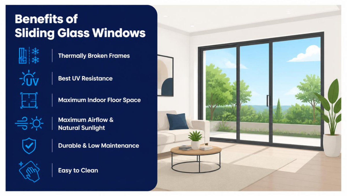 Benefits of sliding glass windows Benefits of sliding glass windows