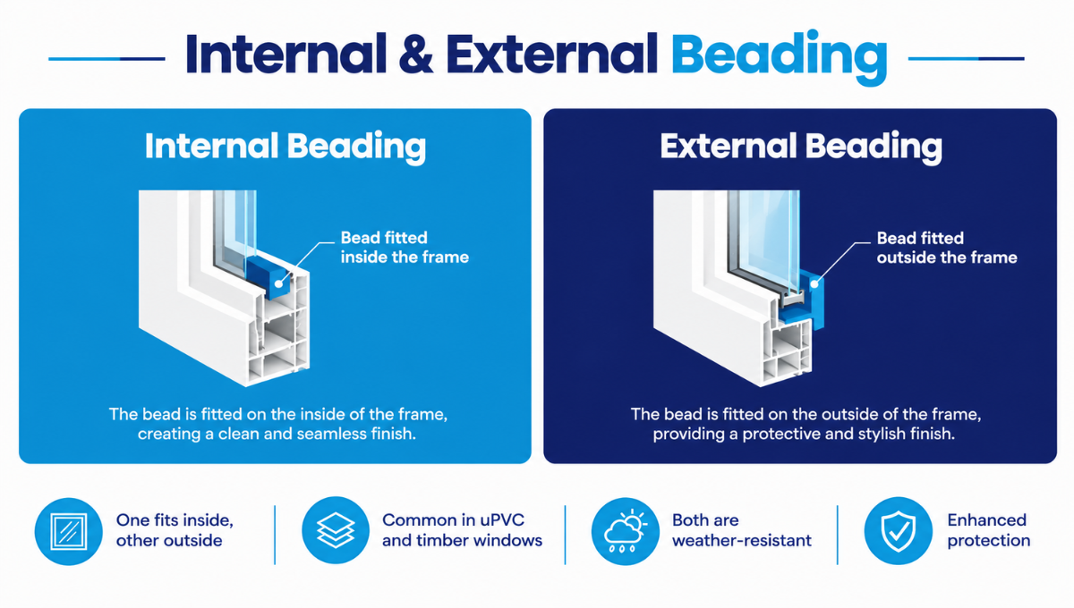 Internal Beading vs External Beading 