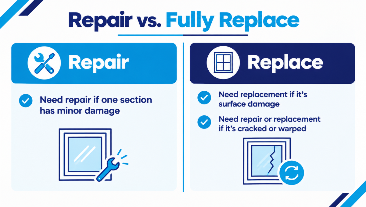 Window Beading Repair vs Full Replacement  